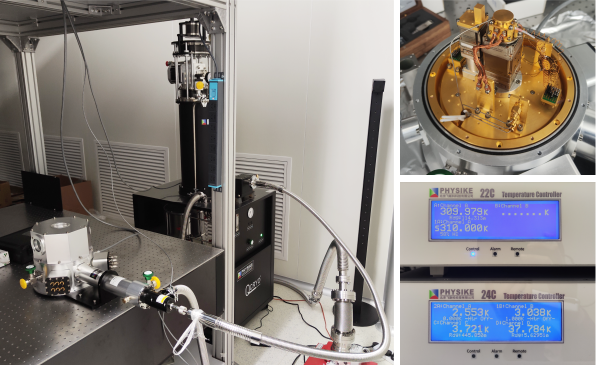 集成兩組XYZ納米定位臺的干式低溫系統安裝成功