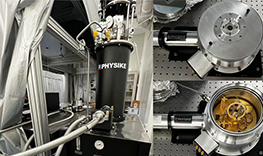 集成金剛石對頂砧壓機的干式顯微低溫系統安裝成功